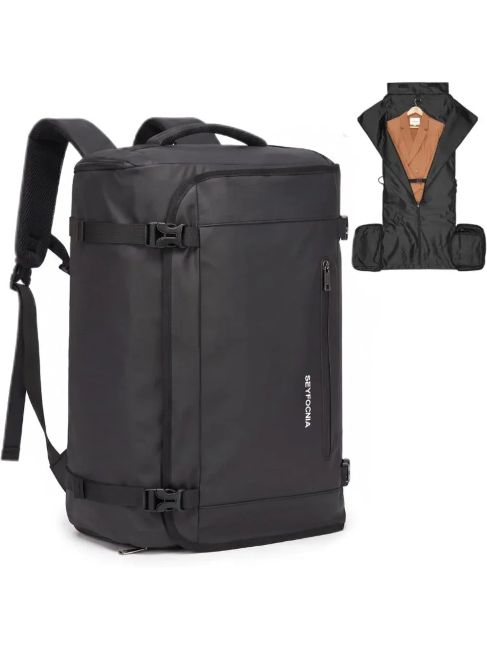 3-in-1 Convertible Travel Garment Bag & Backpack, Waterproof, Airline Approved